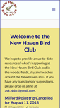 Mobile Screenshot of newhavenbirdclub.org