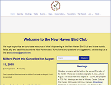 Tablet Screenshot of newhavenbirdclub.org